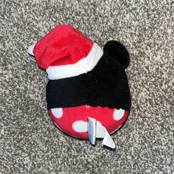 Disney Hallmark Minnie Mouse Plush Christmas Santa Ornament Stuffed Animal - Picture 2 of 6